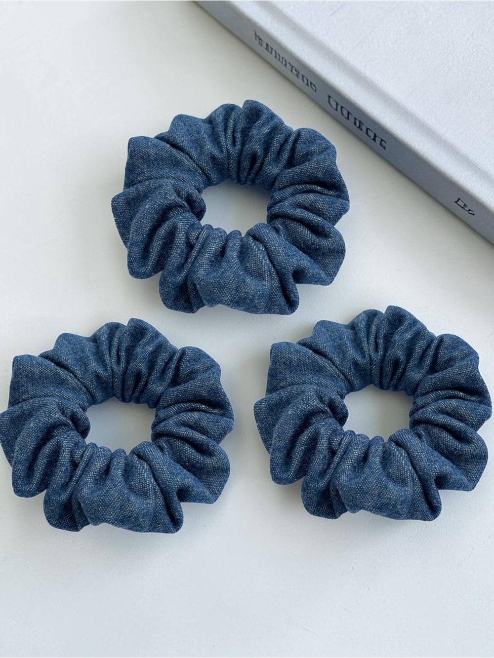 Denim Scrunchie Set - Picture 3 of 8